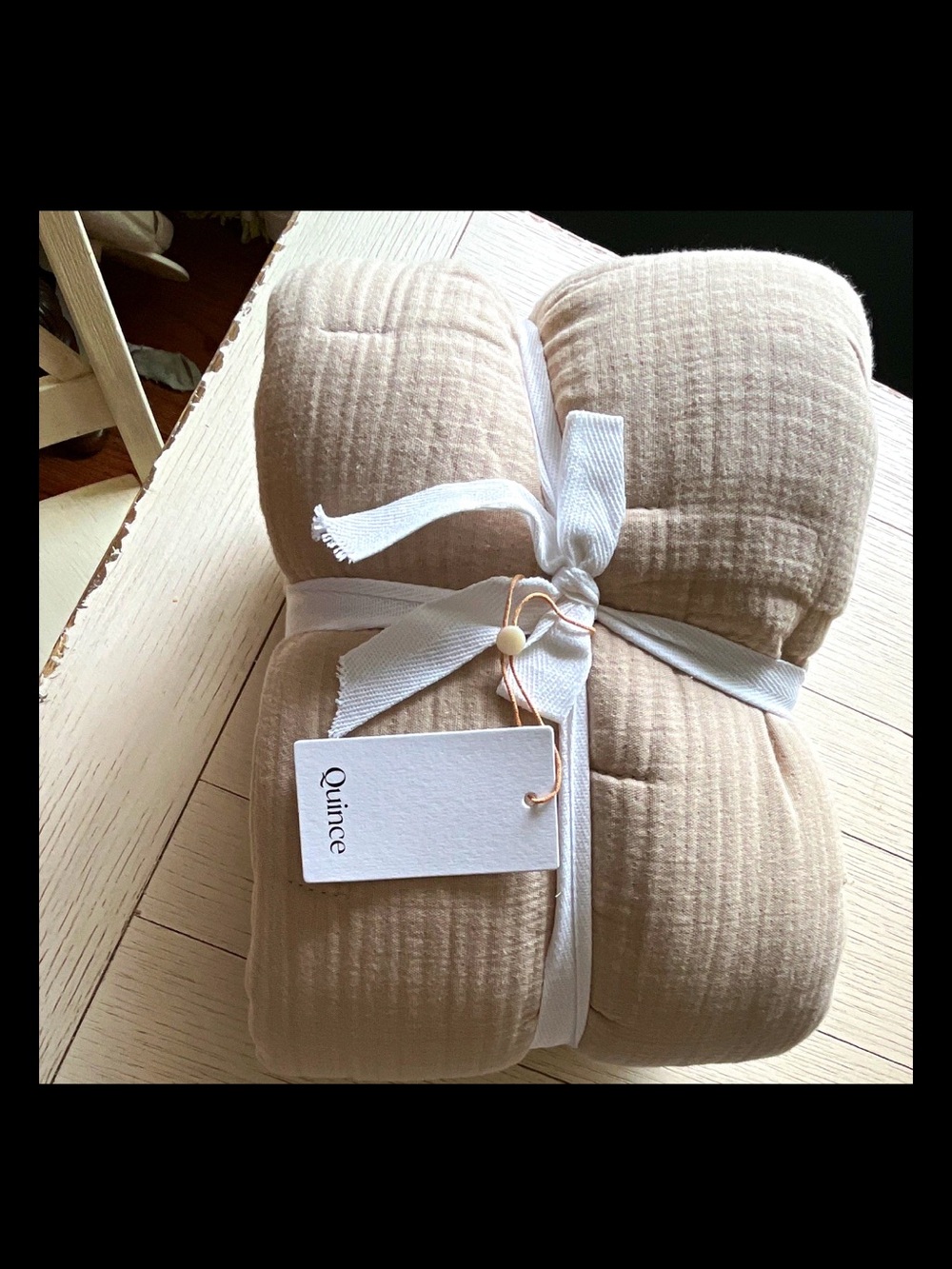 Quince Soft Cream Muslin Toddler- Neutral Layered Quilt